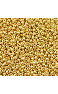 Miyuki rocailles Perlen 11/0 - 24kt Gold plated 11-191